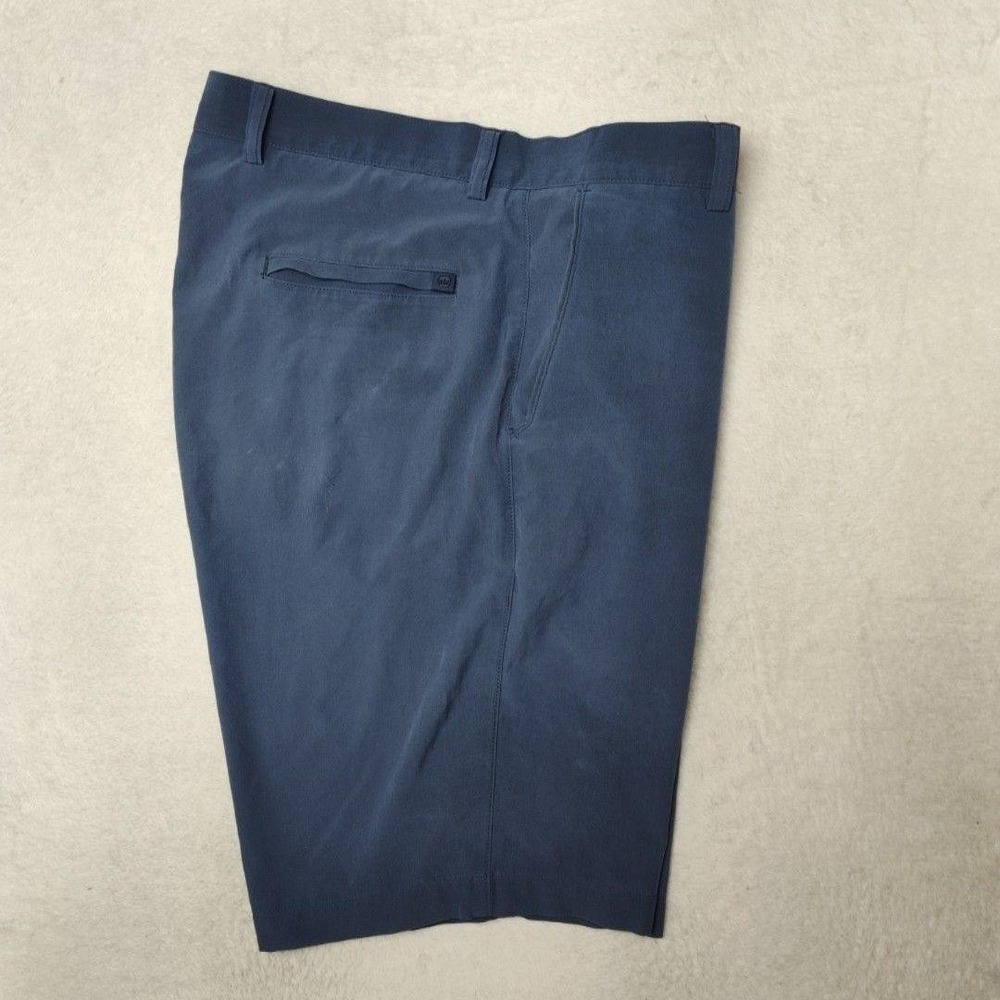 Peter Millar Shorts Mens 35 Blue 10" Golf Shackleford Chino Stretch Pockets Work